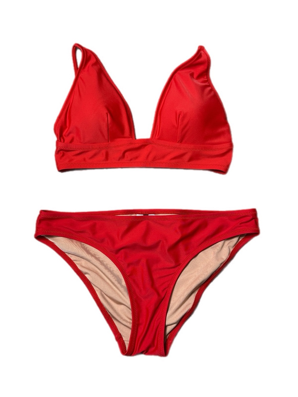 J. Crew 2 Piece Bikini Top & Bottom Swimwear Red Size XS/S